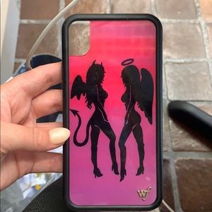 Wildflower devil angel iPhone XR case